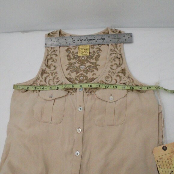 Da-Nang Beige Women Jeans Overalls - Picture 13 of 16